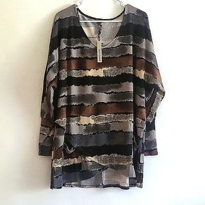 Coco +Carmen Women's long sleeves pullover Tonic New Size; XXL